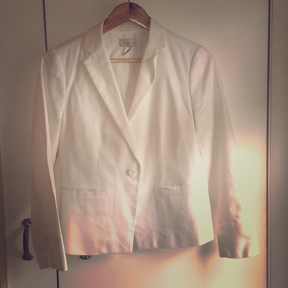 White LOFT blazer